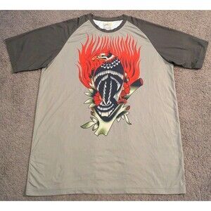 Yellowman YMX Flame Eagle Logo Tattoo Short Sleeve T-Shirt Men's XL